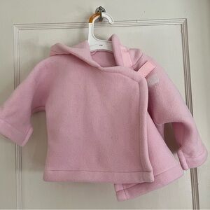 Pink Fleece Baby Jacket 3M